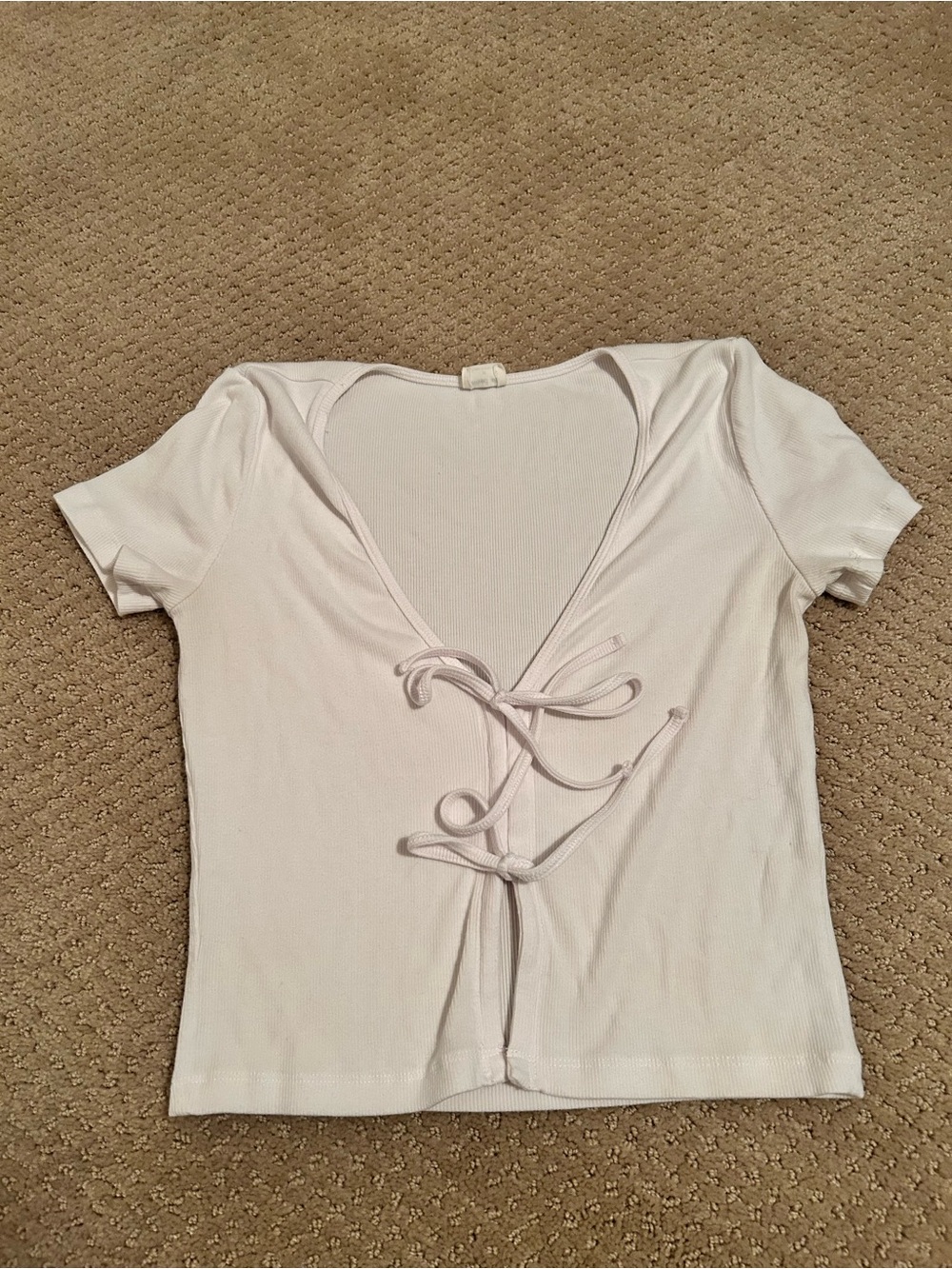 Wilfred free Women’s white Tie-Front Short Sleeve Top